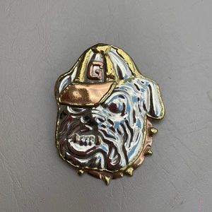Silver, brass and copper pendant or brooch/pin 3 inches